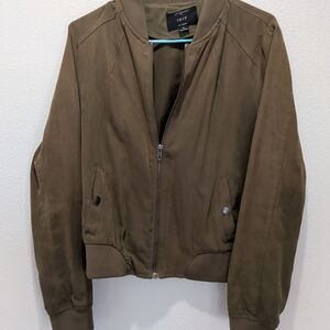 Olive Green Bomber Jacket